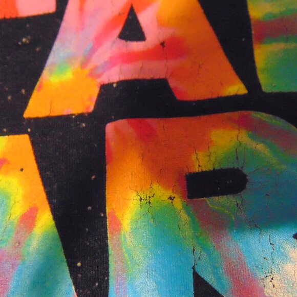 Star Wars Rainbow Tie‑Dye Logo T-Shirt L (42" Bust) Y2K Galacticcore Pop-Culture - Picture 2 of 6